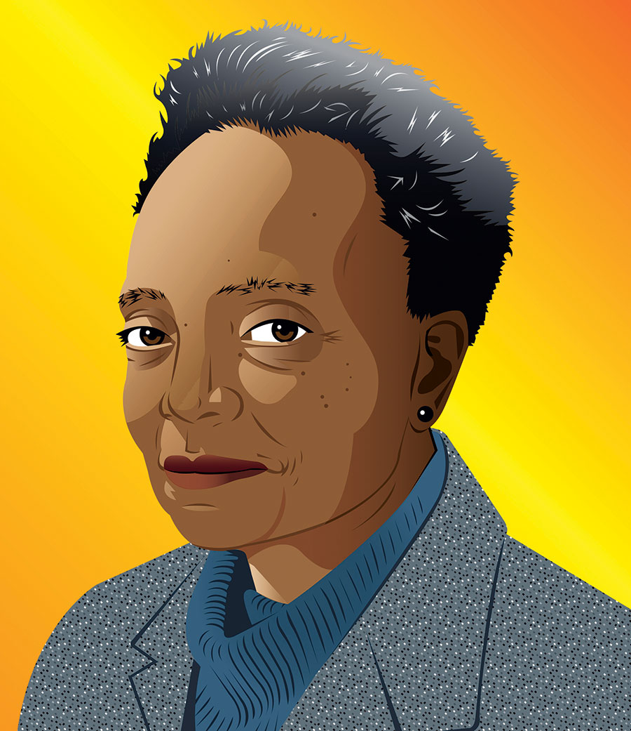 Illustration of Lori Lightfoot