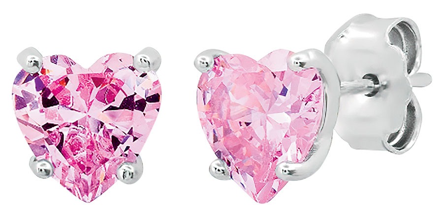 Tai CZ heart studs