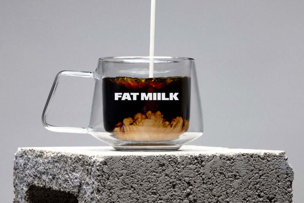 A coffee drink from Fat Miilk