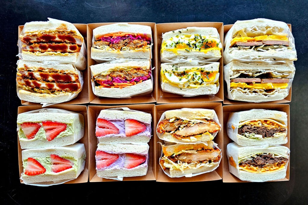 Various sandwiches from Sando Street