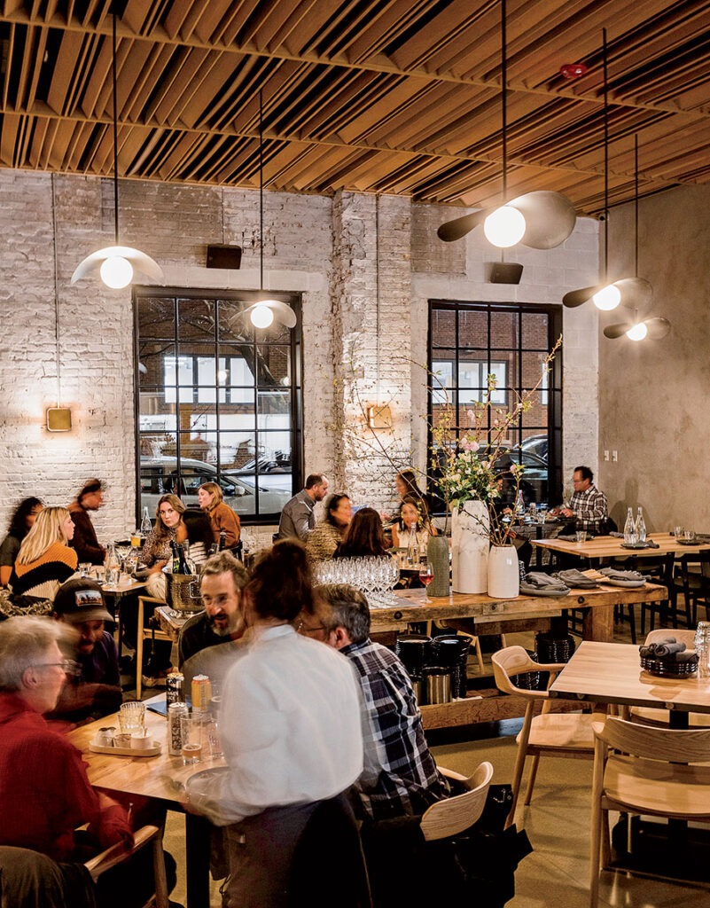 The dining room at Maxwells Trading