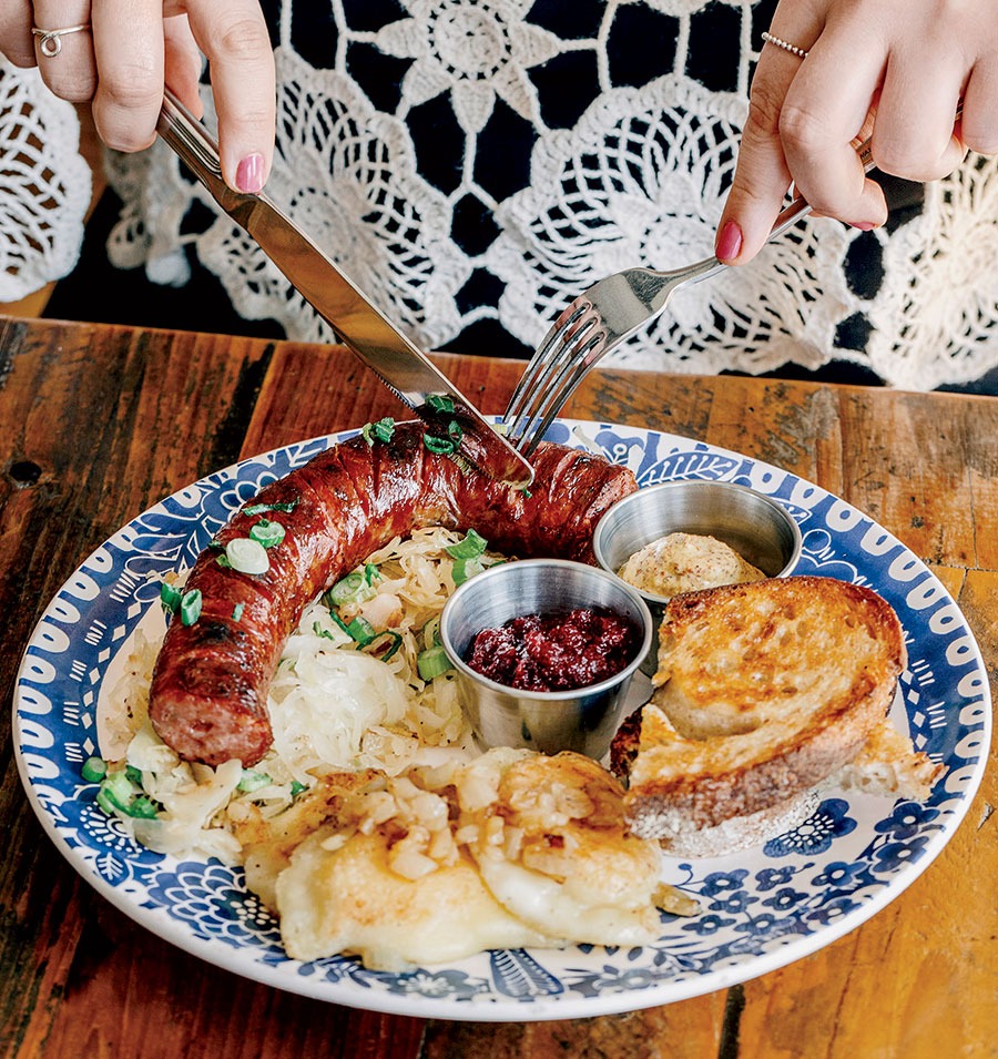 Kielbasa platter