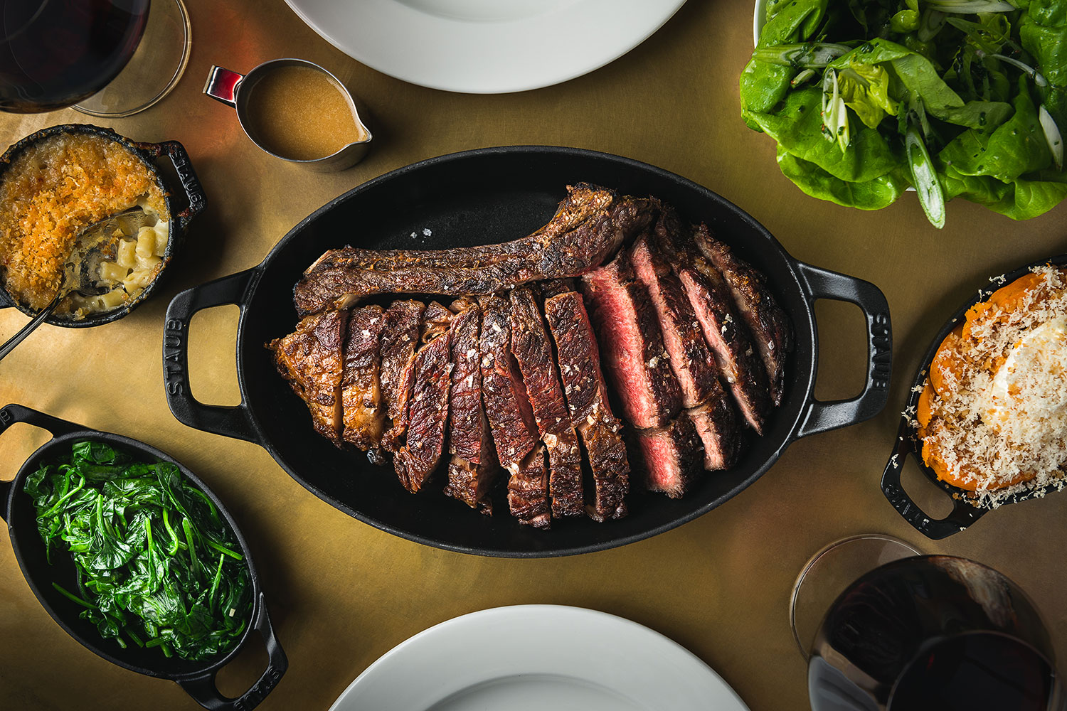 Prime rib with sides