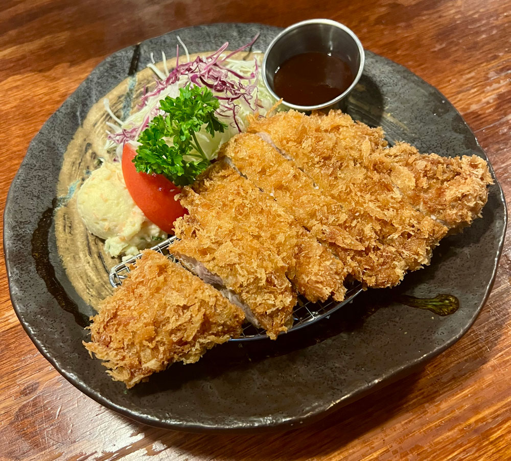 The tonkatsu (pork cutlet) at Torizen.