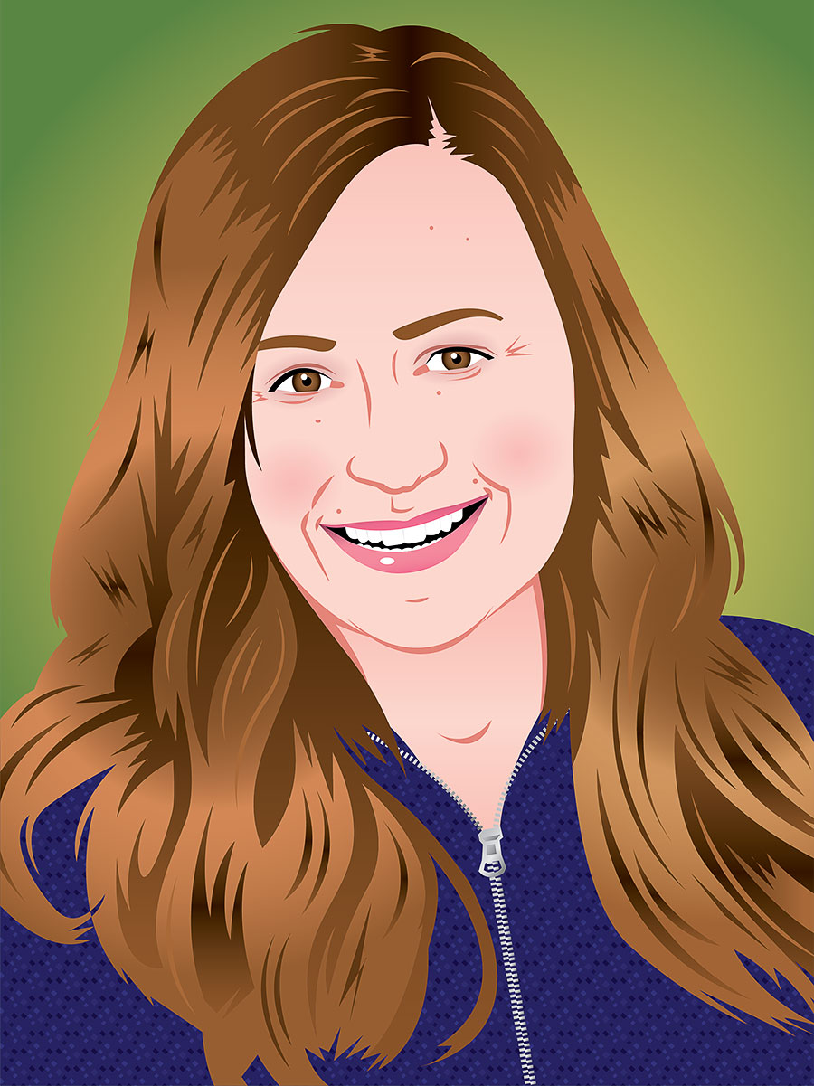 An illustration of Shelby Van Pelt