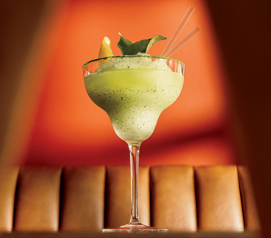 Curry leaf margarita at Thalaiva’s Indian Kitchen