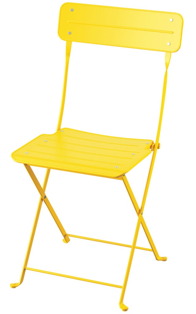 Sundsö powder-coated steel folding chair
