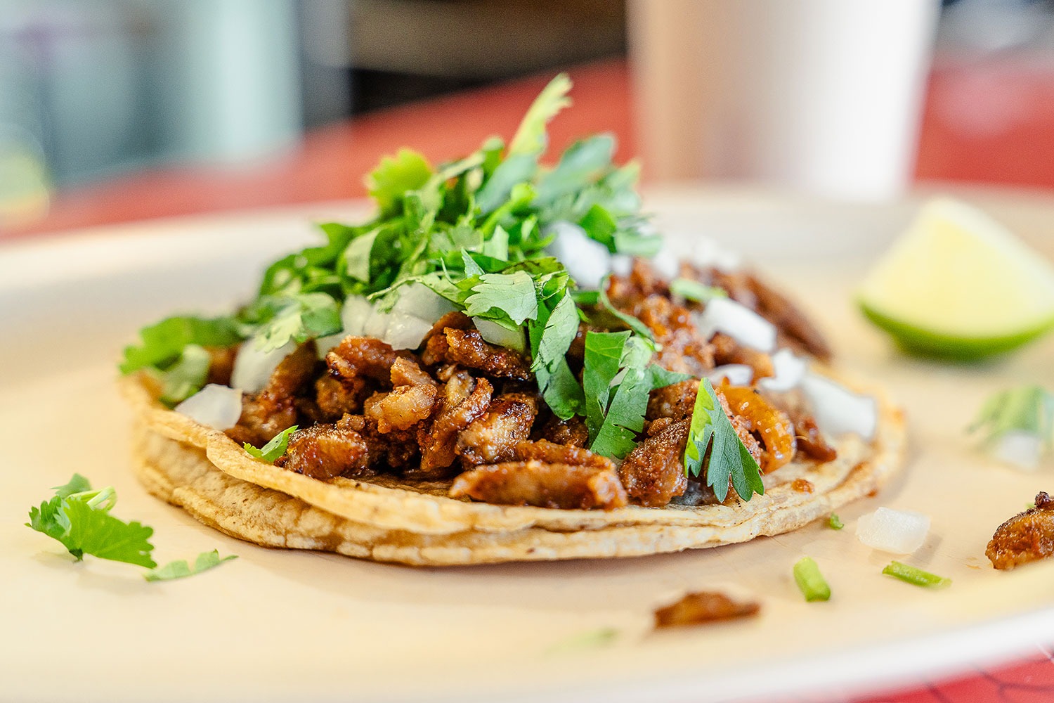 An authentic taco