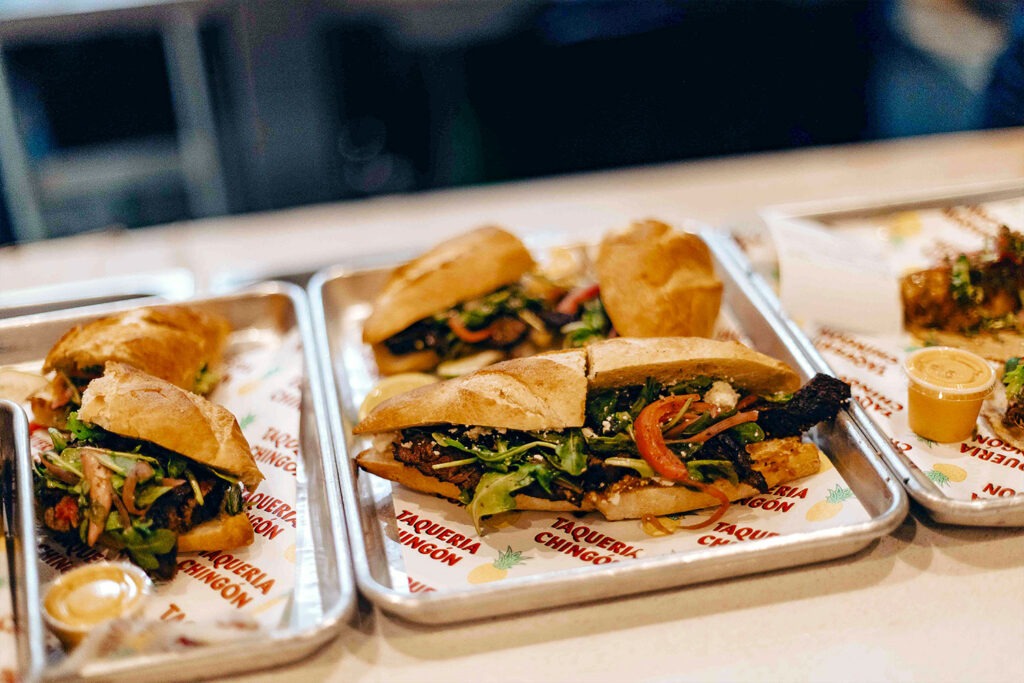 Food from Taqueria Chingón