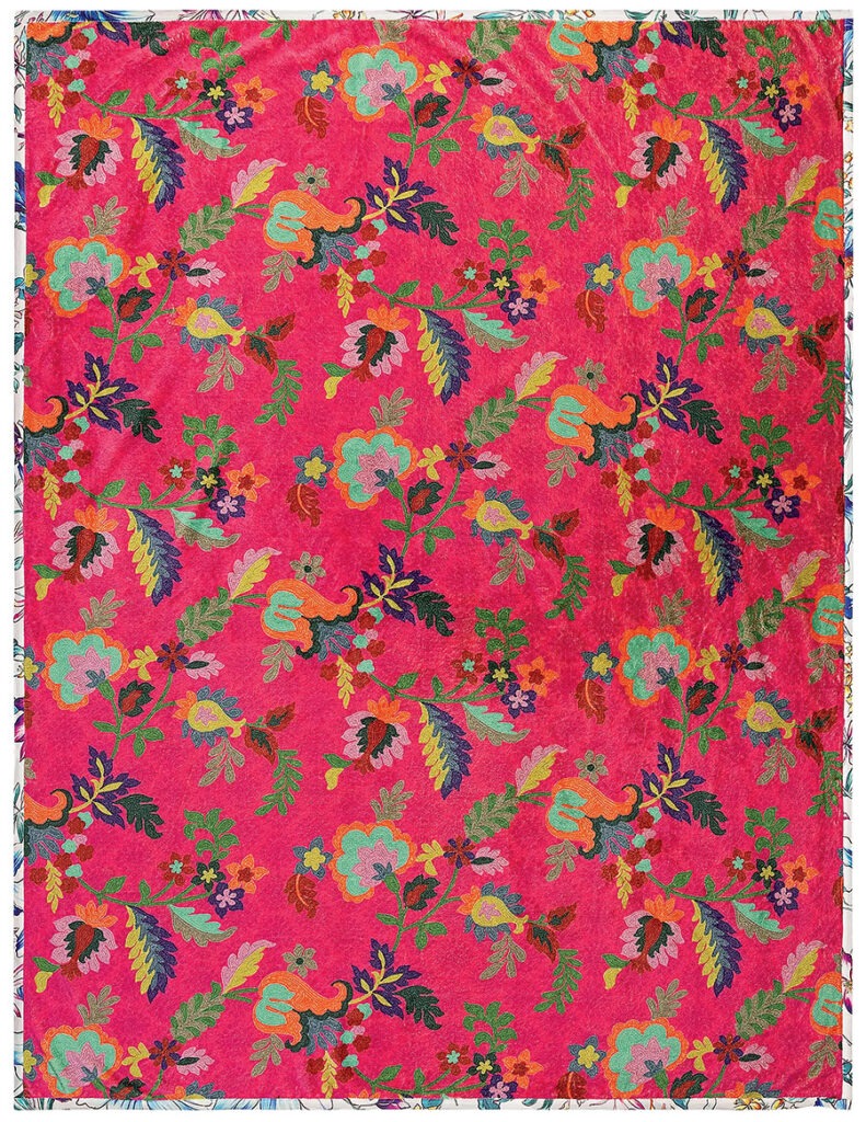 Johnny Was quilted travel blanket