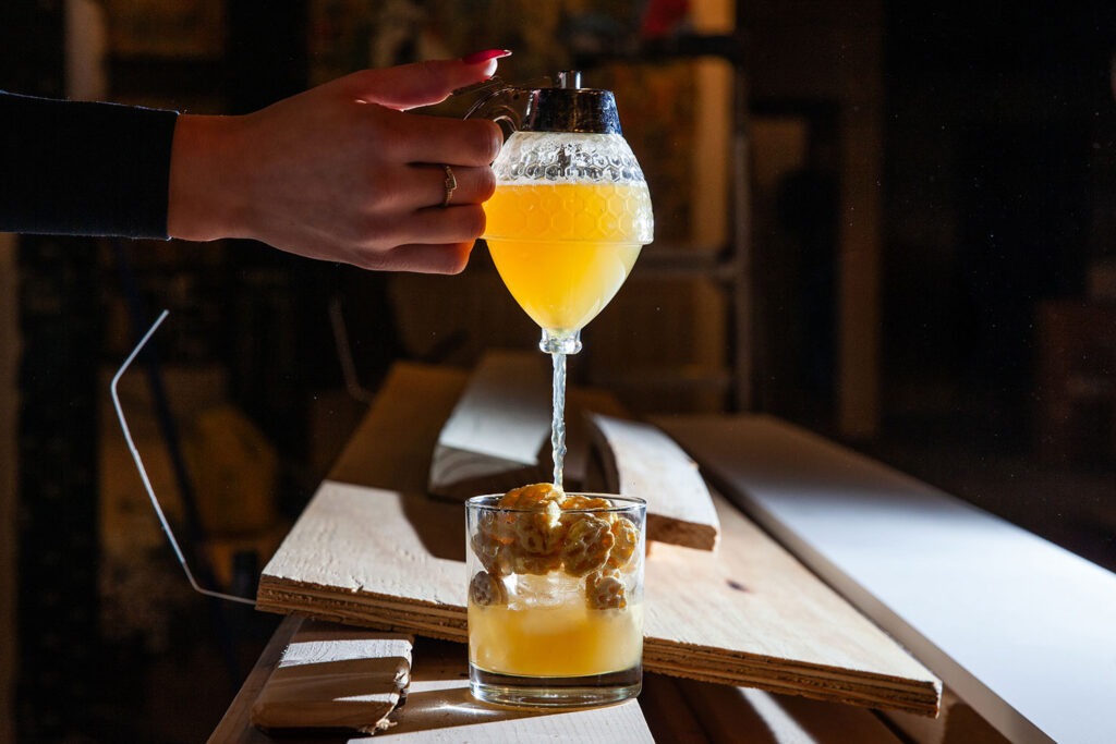 A cocktail from Machine Cocktail Bar