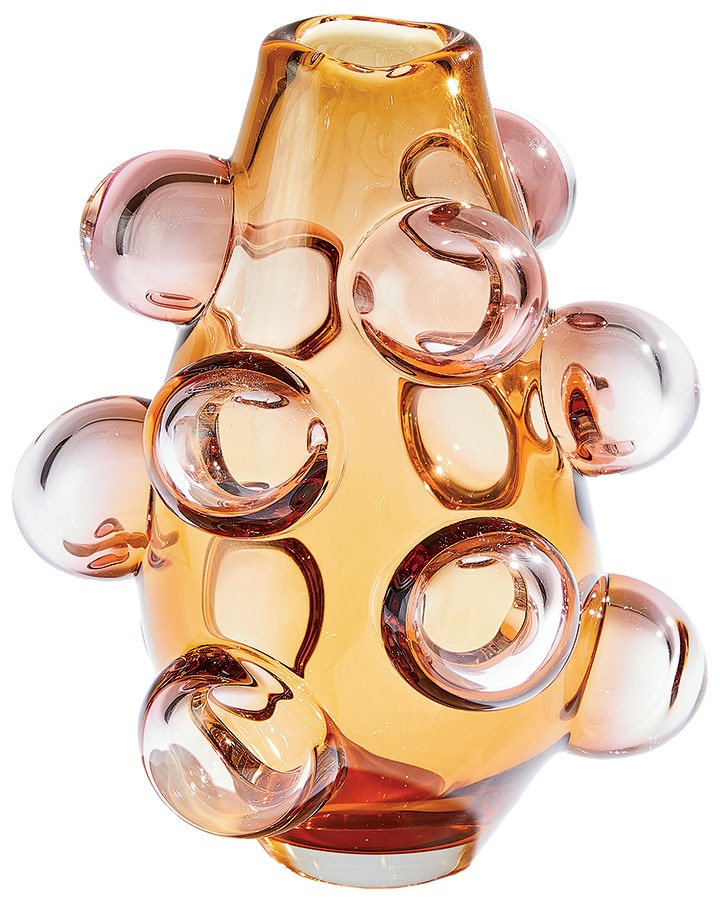 Global Views, bubbled glass, made by artisans in southeast Poland