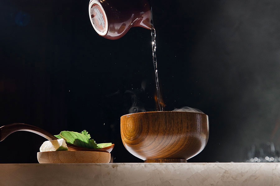 A drink being poured at Class Act