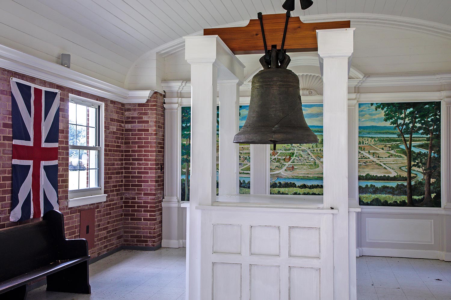 The bell donated by Louis XV of France, later called the “Liberty Bell of the West” in Kaskaskia, Illinois