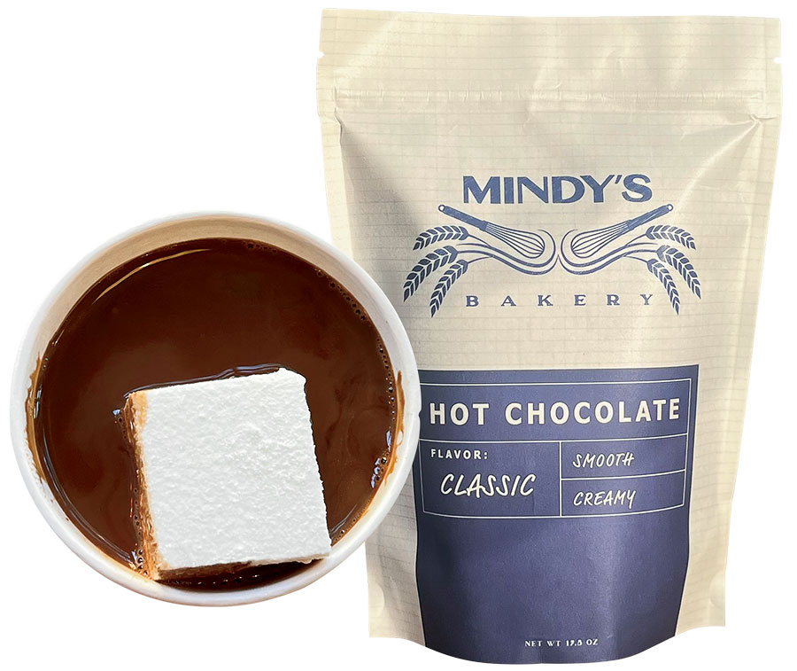 Hot chocolate from Mindy’s Bakery