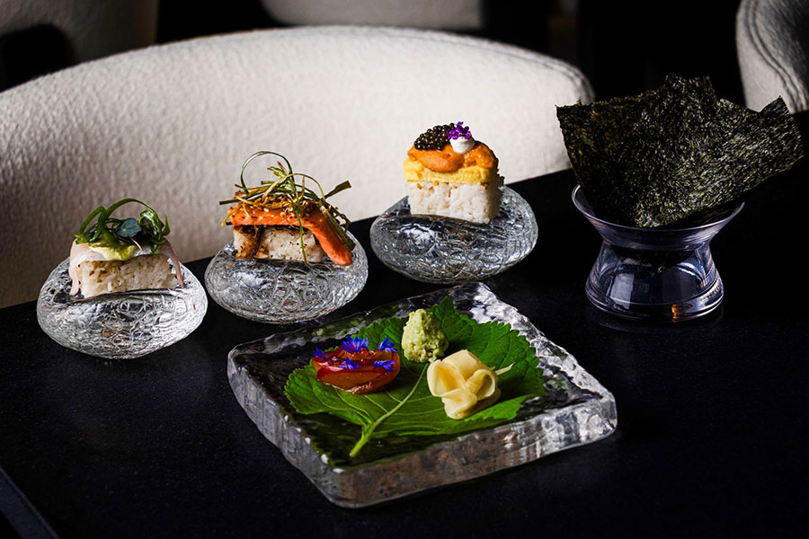 Food on display at Sho