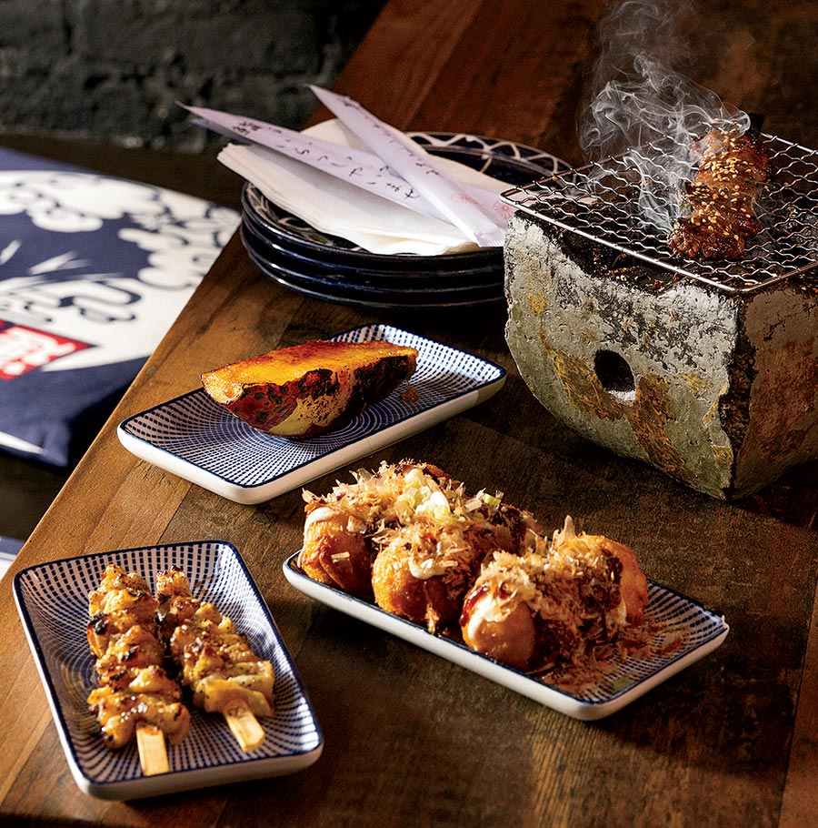 A variety of food at Izakaya Shinya