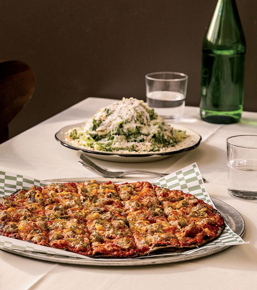 Pizz’amici’s sausage and giardiniera