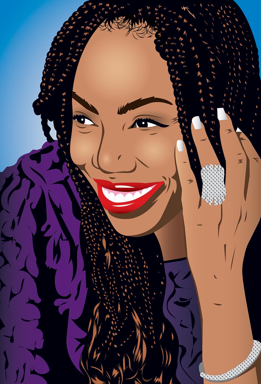An illustration of Heather Headley