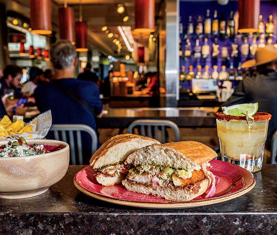 Food at Tortas Frontera at O'Hare Airport