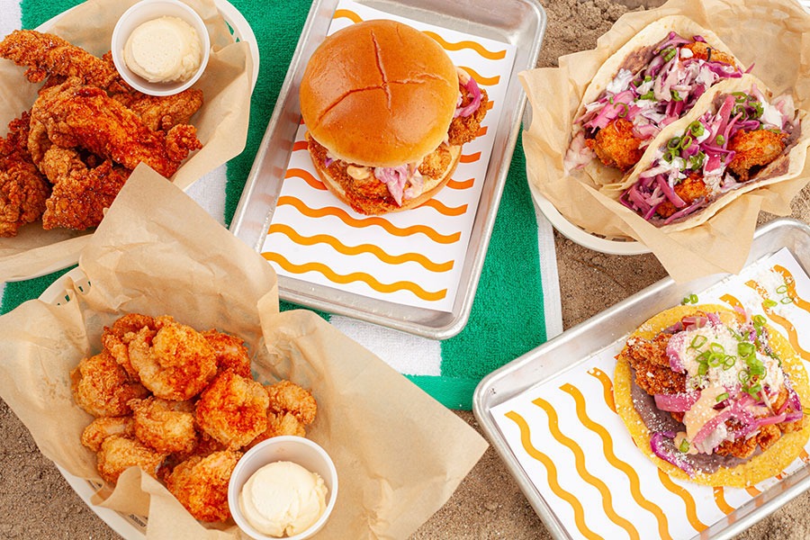 Food at Honey Butter Beach Club