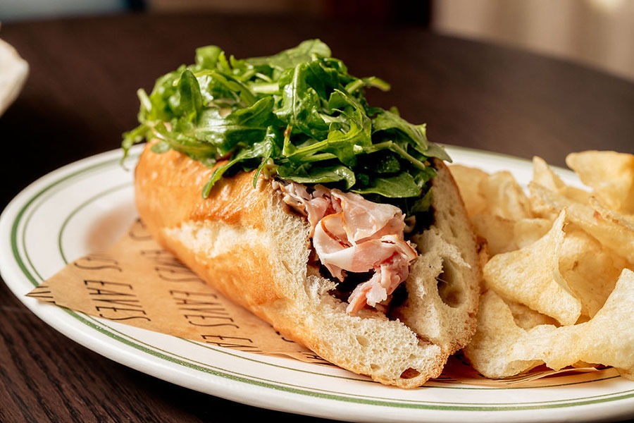 An sandwich at Eaves