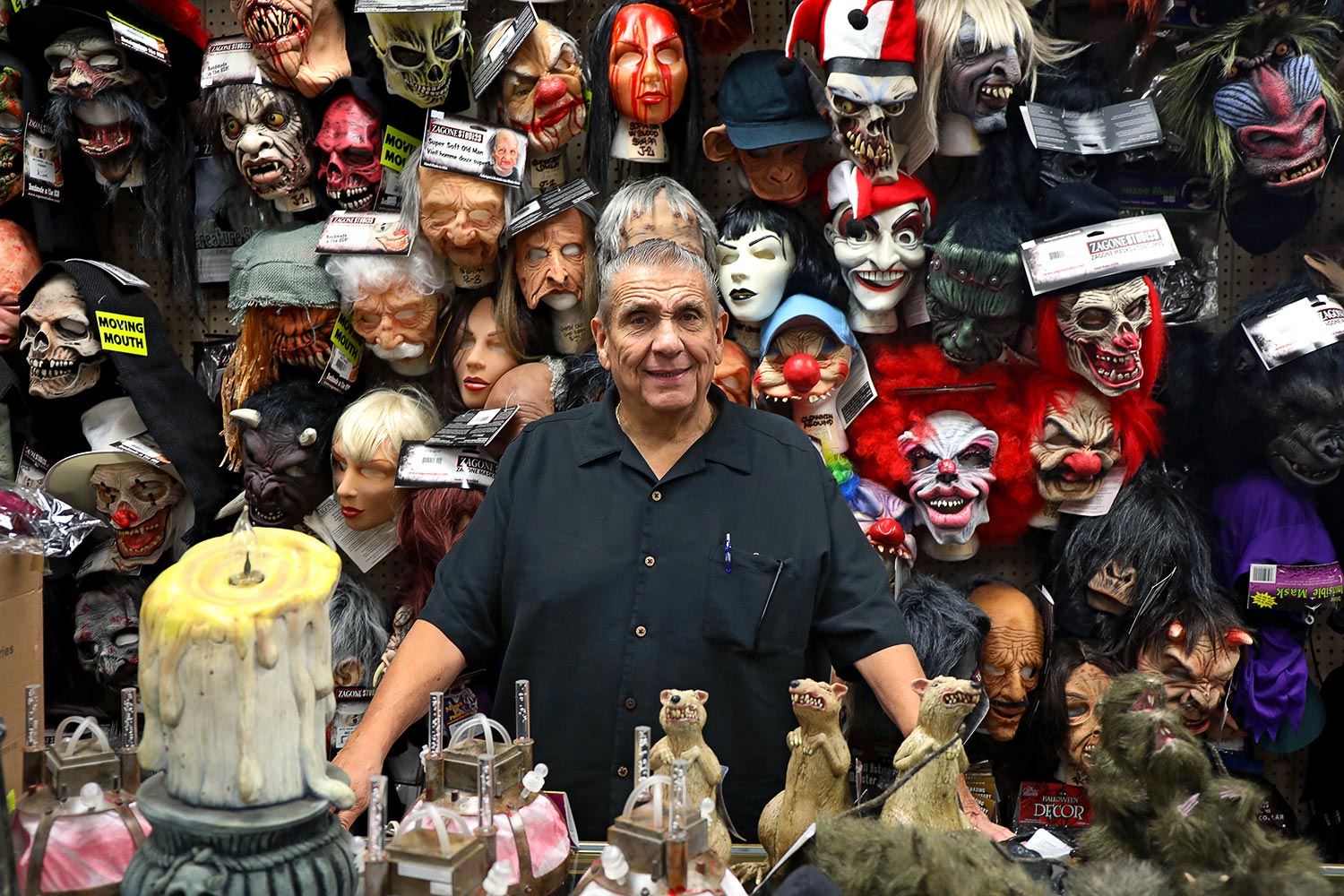 Fantasy Costumes owner George Garcia at his store