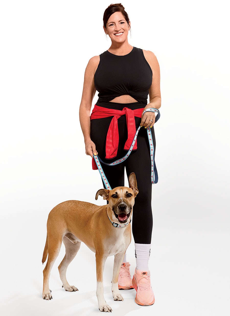 Sarah Spain and her dog