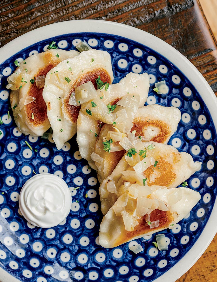 Potato and cheese pierogis