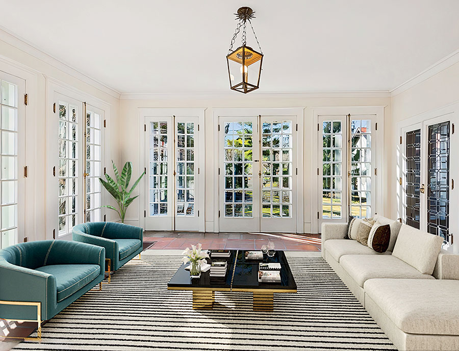 The Evanston mansion's solarium