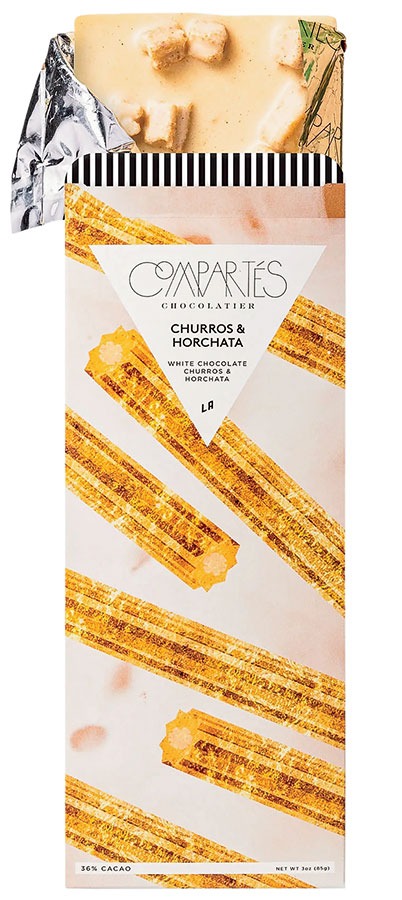 Compartés churros and horchata white chocolate bar