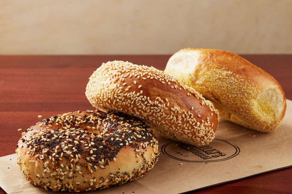 A variety of bagels at Zeitlin’s Delicatessen