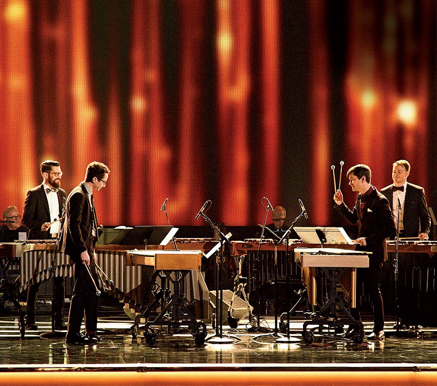 Third Coast performing at the 2017 Grammy Premiere Ceremony