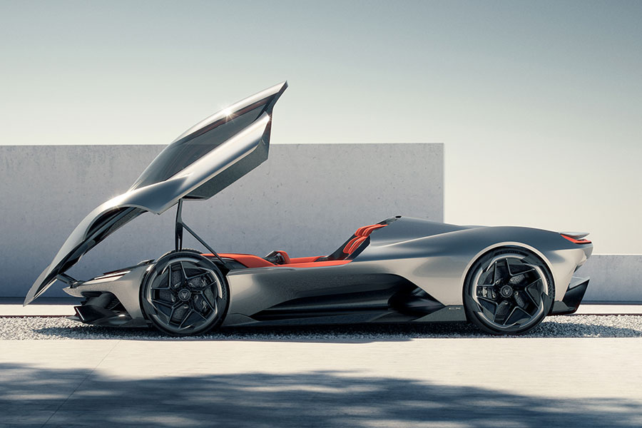 side view of the new Chevrolet Corvette CX