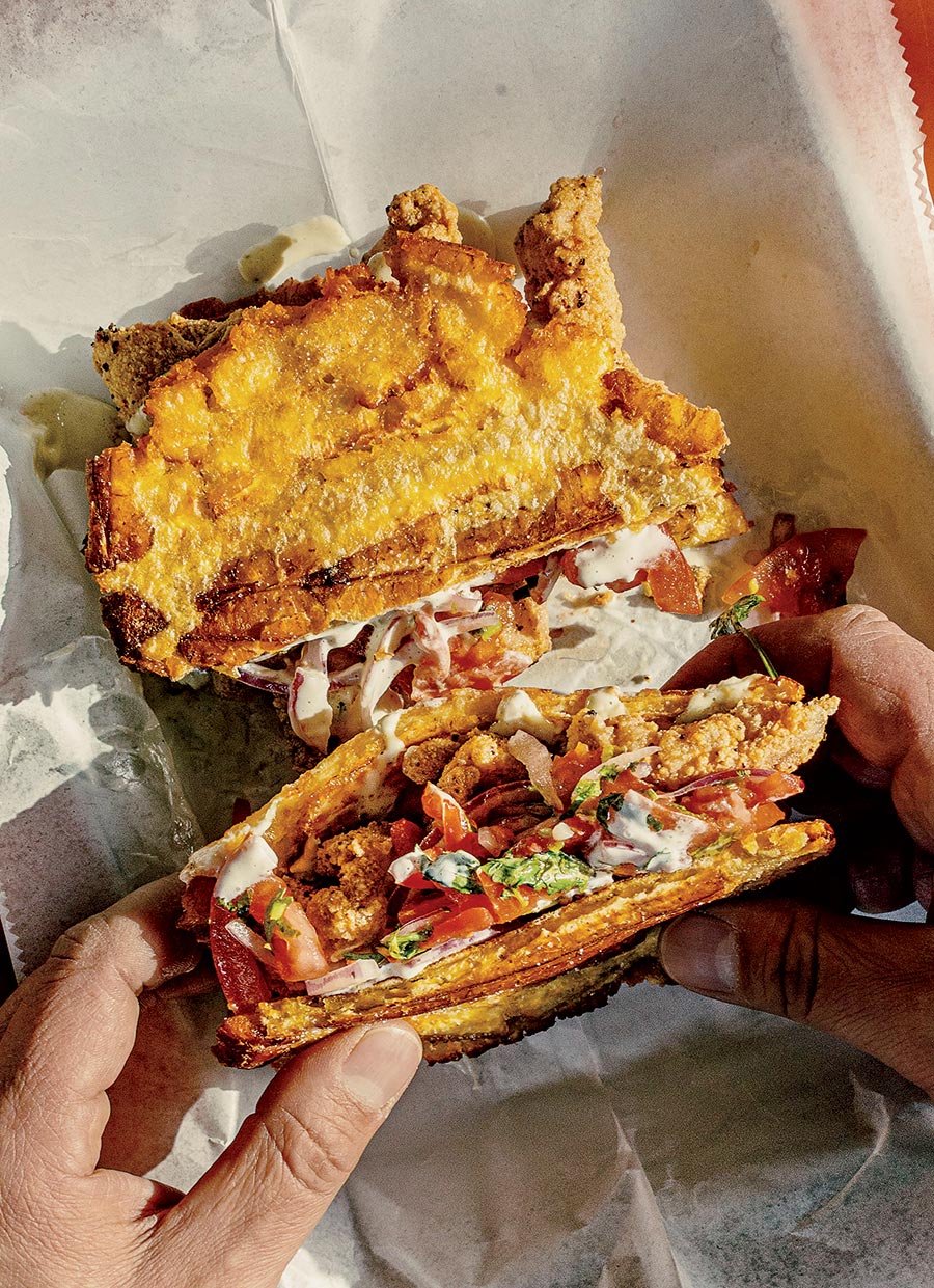 Catfish jibarito at Omarcito’s Latin Cafe