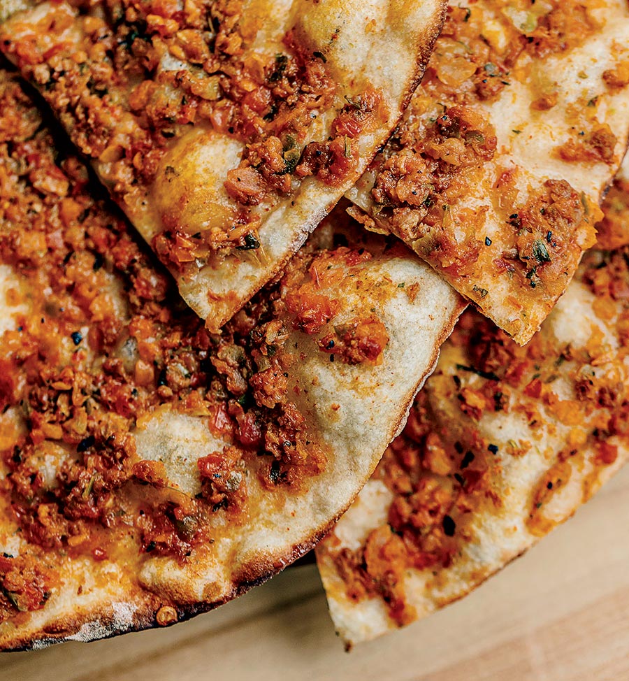 Lahmacun at Turkish Doner