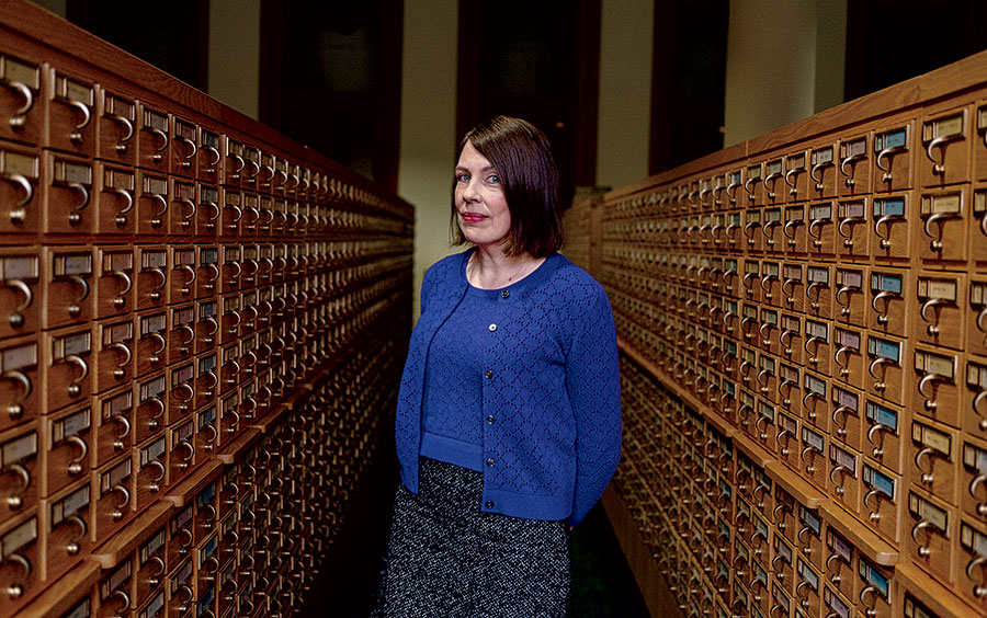 Librarian Jen Wolfe, who leads the Newberry Transcribe project.