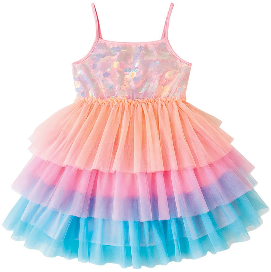 Paillette ombré tutu dress