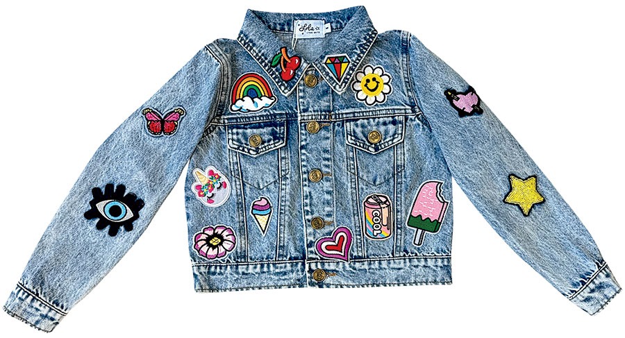 All About the Patch cropped denim jacket