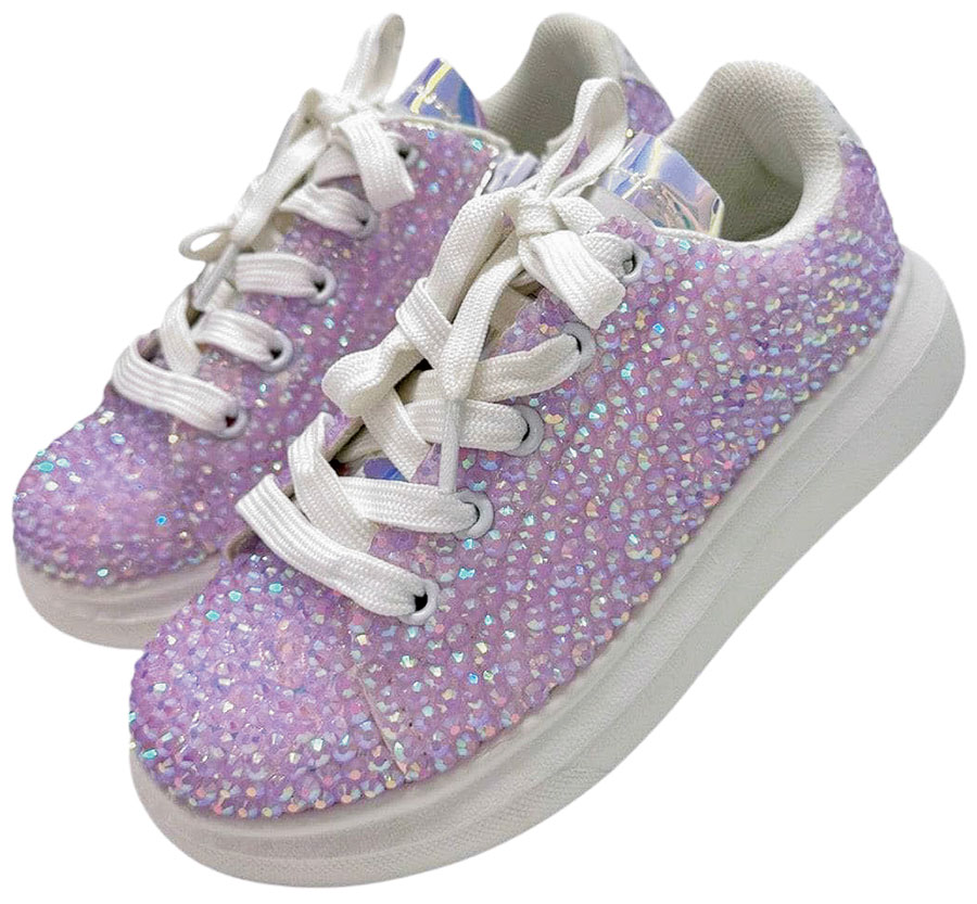 Lavender Haze sparkle sneakers