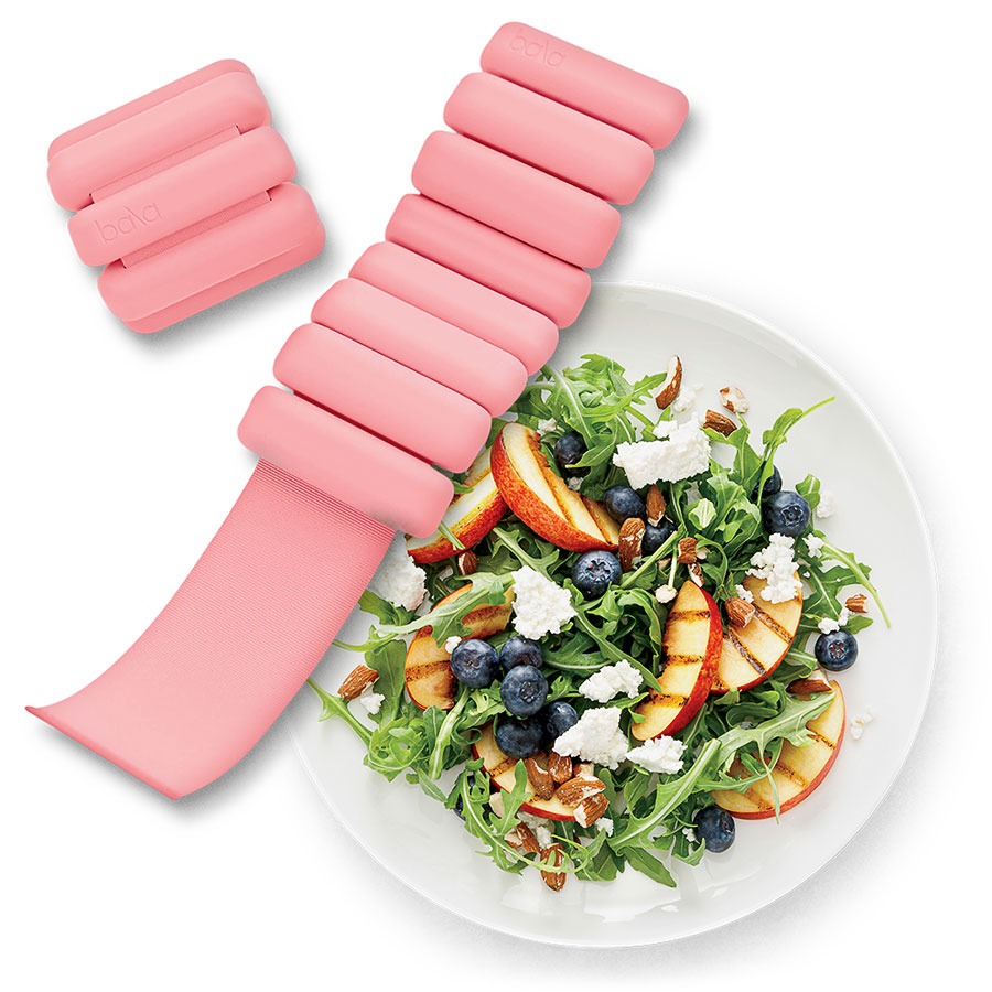 A pair of Bala Bangles and a salad