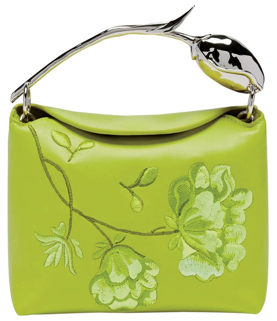 Erdem embroidered leather Mini Bloom bag