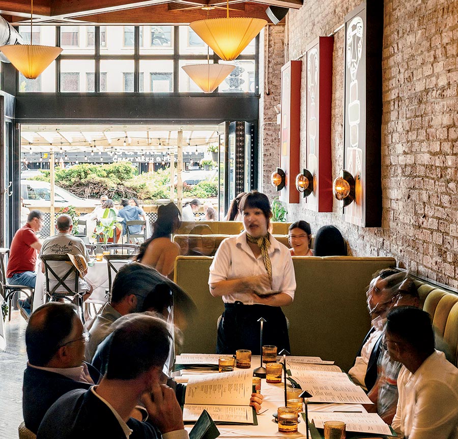 The dining area in Trino